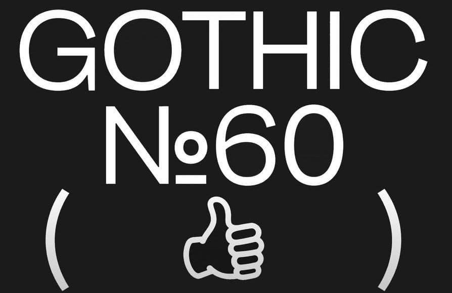 Шрифт Gothic №60 