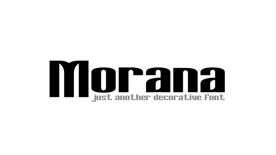 Шрифт "Morana" by Vesko Radic